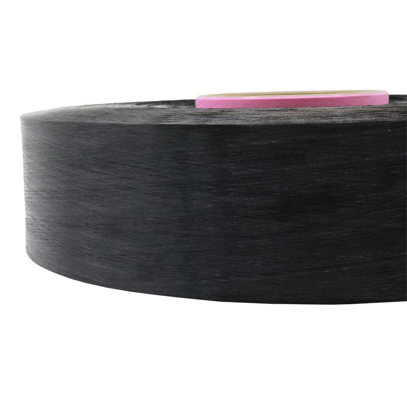 Dope Dyed Black Polyester Yarn for Tent Fabric Dope Dyed Black Polyester Yarn for Tent Fabric